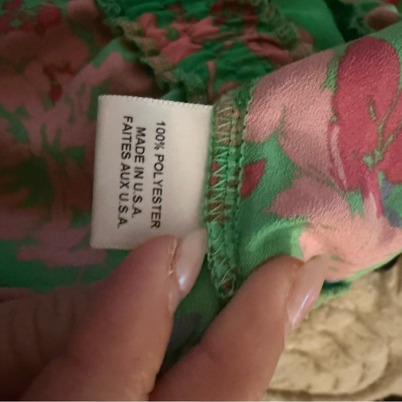 $320 Misa Los Angeles Green Floral Dress - Picture 10 of 11